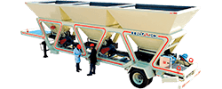 Triple bin unit